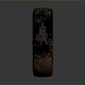Black Car Tire With Shiny Metal Wheel Rim And Tread Pattern On Dark Background