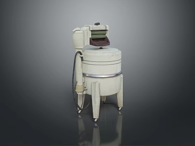 Washing Machine Household Appliances Household Appliances Household Supplies Kitchen Appliances Retro Electrical Equipment Furniture Equipment Household Equipment Drum Washing Machine 3d model