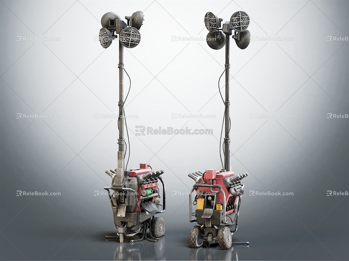 Modern generator survival equipment 3d model