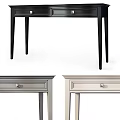 Modern Functional Desk With Drawer Storage And Sleek Metal Handles In Minimalist Design