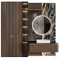 Elegant Modern Bookcase Interior Design With Wooden Panels And Integrated Lighting