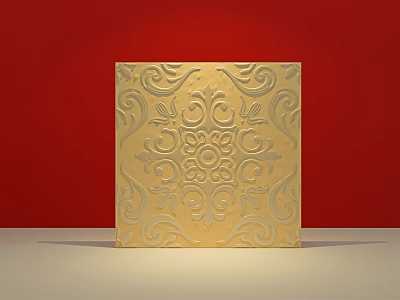 European Diatom Brick Flower Diatom Brick 3d model