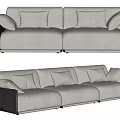 giorgetti ADAM double sofa multiplayer sofa combination 3d model