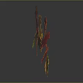Colorful Autumn Maple Leaves on Branches with Red Yellow Orange Tones