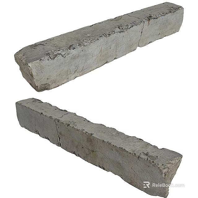 Garden Ornaments Natural Gray Stone Slabs For Outdoor Pathway Decoration 3d model 