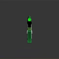 Green FUNPOP Toy Gun With Silver Accents And Modern Playful Design