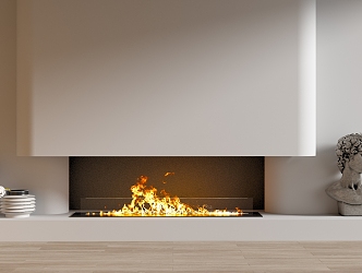 Modern Fireplace Electronic Fireplace Stove 3d model