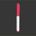 Practical Pink and White Pen Shaped Daily Use Product with Blue Logo and Smooth Design