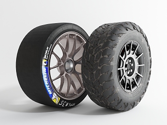 Modern tires 3d model