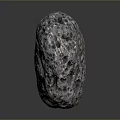 Porous Natural Stone With Irregular Shape And Speckled Gray Surface Holes