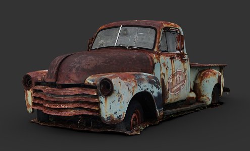 Rusty Truck 3d model