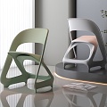 Simple Creative Backrest Chair 3d model