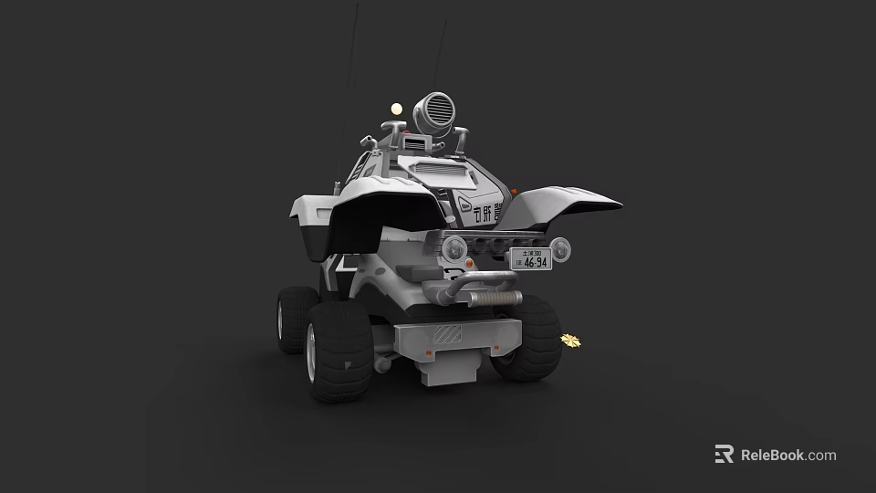 Futuristic Military Tank 3D Rendering With Armored Body Turret And Track System 3d model 
