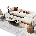 Modern Sofa Coffee Table Combination Sofa Coffee Table 3d model