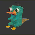 platypus red-tailed platypus leopard platypus 3d model