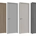 Various Colored Hinged Doors With Wooden And Neutral Tones For Home Interior