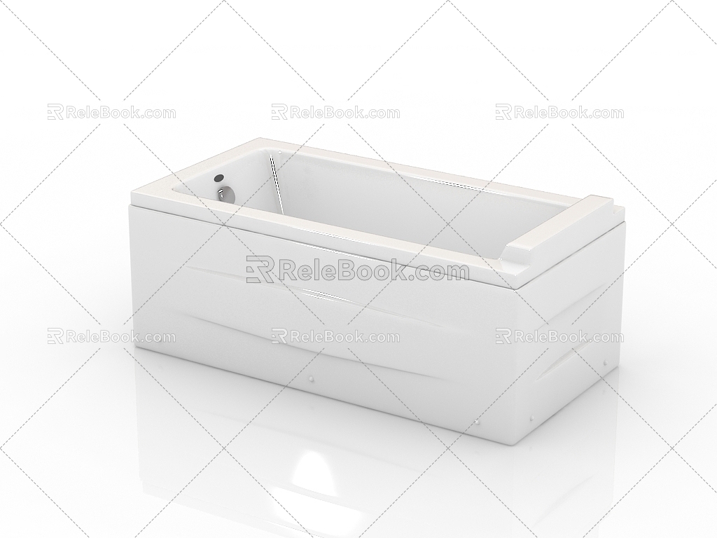 Modern Bathroom Supplies Bathtub 3d model