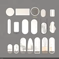 Stylish Decorative Mirrors In Various Shapes With Lighted And Framed Details