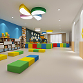 Modern Kindergarten Kindergarten Entertainment Hall 3d model