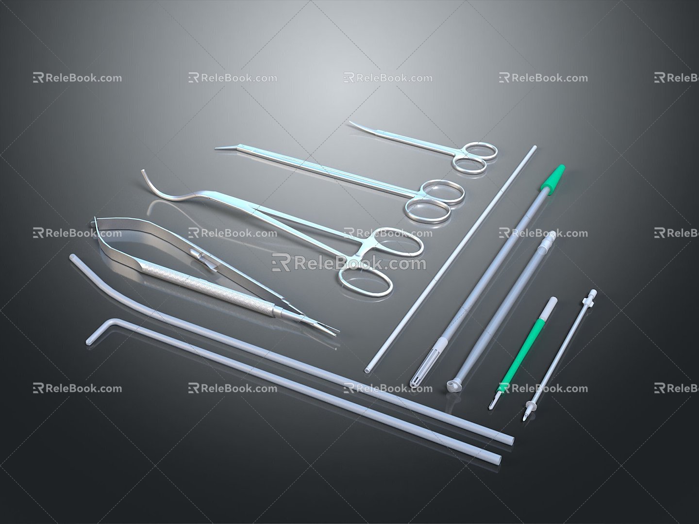 clamp forceps 3d model