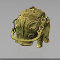 Traditional Vintage Bronze Decorative Furniture With Intricate Carvings Lid And Handle