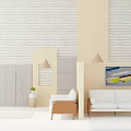 Nordic Double Sofa 3d model