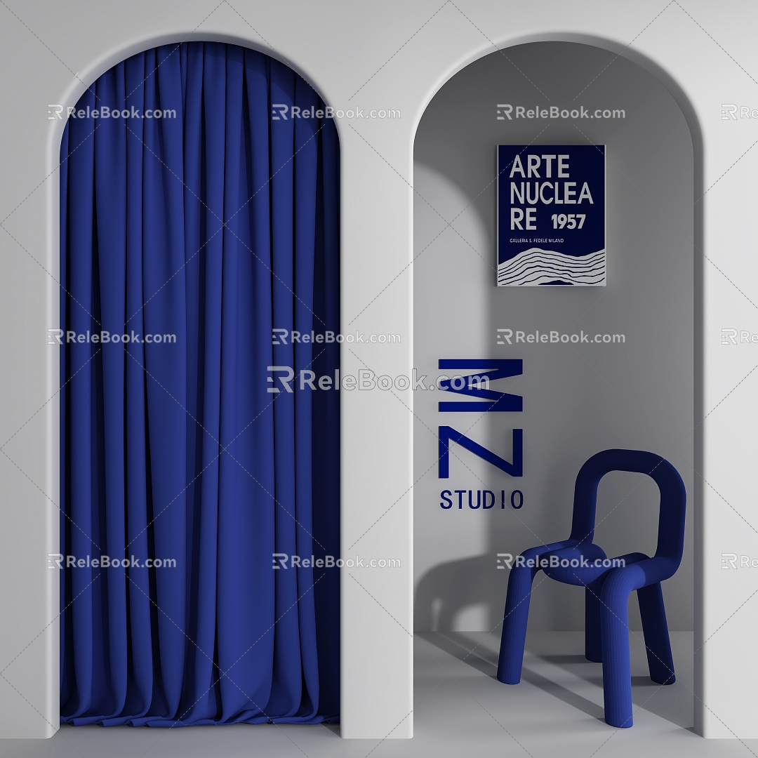 Clothing Store Changing Room 3d model