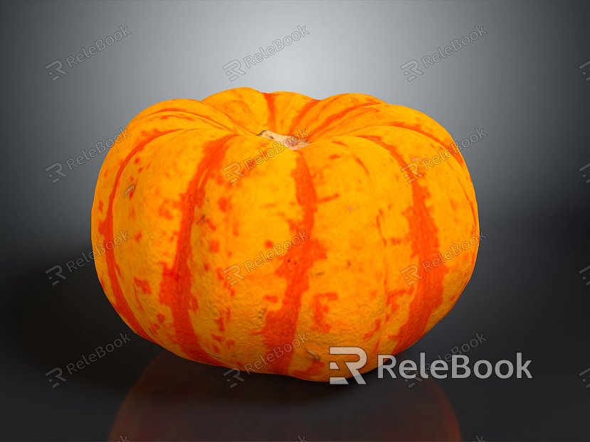 Pumpkin CG Pumpkin Cartoon Pumpkin Anime Pumpkin Stylized Pumpkin Fantasy Style Pumpkin Vegetable model