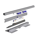 Guide rail slide hardware hardware hardware rail hardware accessories damping rail damping rail damper pulley hardware rail 3d model