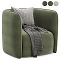 Fauteuil modern single sofa 3d model