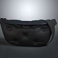 Stylish Black Quilted Leather Fanny Pack With Adjustable Strap For Daily Use