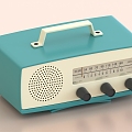 Vintage Radio Transistor Radio Retro Radio 3d model