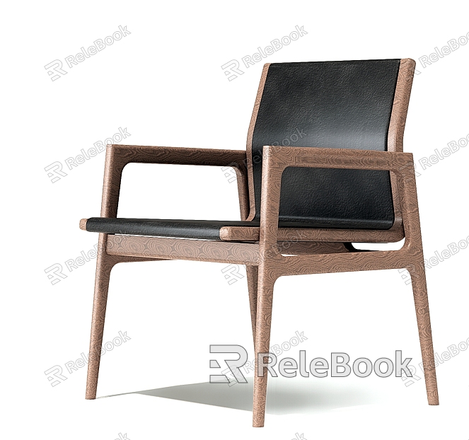 Modern leisure chair dining chair leisure chair combination model