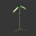 Sturdy Tripod Equipment with Metal Base and Yellow Accent Adjustable Arms