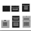Modern Kitchen Appliances Featuring Black And White Ovens In Various Designs
