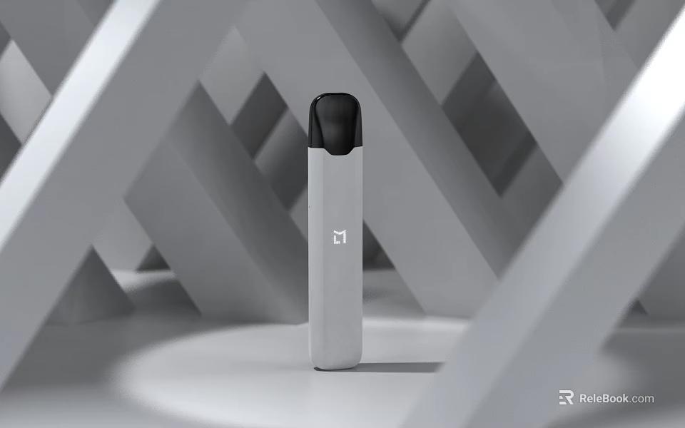 Sleek Cosmetic Product With Geometric Background 3d model