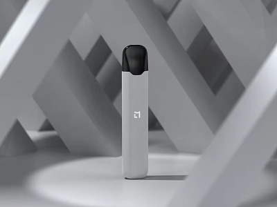 Sleek Cosmetic Product With Geometric Background 3d model