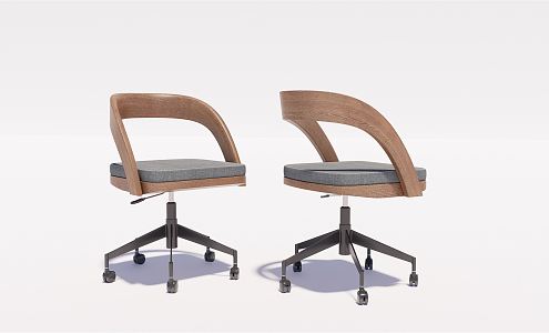 Nordic Office Chair Bar Chair Elevator Chair 3d model