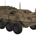 Military Armored Functional Vehicle With Multi Wheel And Protective Armor For Outdoor Terrain