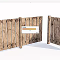 Rustic Wooden Fence Design With Natural Wood Texture For Outdoor Garden
