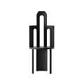Stylish Black Single Chair With Modern Minimalist Design And Unique Backrest Structure