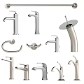 Different Modern Faucet Styles with Various Color Finishes for Kitchen and Bathroom
