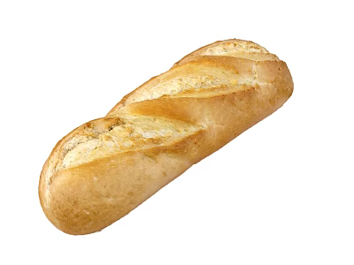 Fresh Baked French Style Baguette with Crusty Exterior and Soft Interior 3d model
