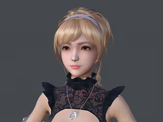 Modern Woman Gothic Lori Maiden 3d model
