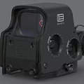 EOTech Tactical Weapon Sight with Red Dot Reticle Adjustment Dials and Black Housing for Firearms