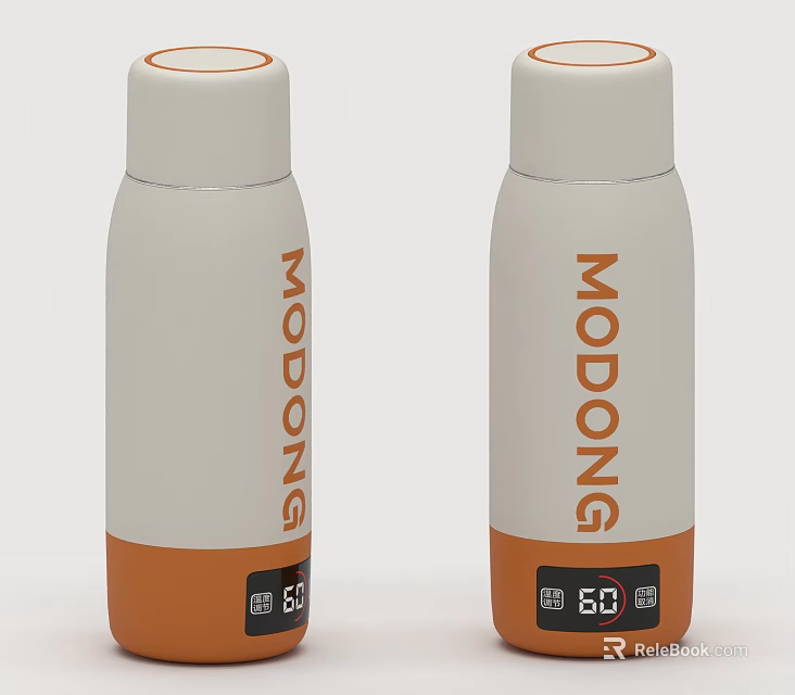 MODONG Kitchen Appliances White And Orange Design With 80℃ Temperature Function 3d model 