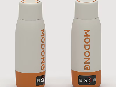 MODONG Kitchen Appliances White And Orange Design With 80℃ Temperature Function 3d model