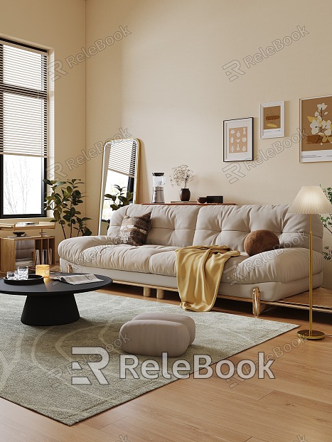 Nordic Double Sofa Sofa model