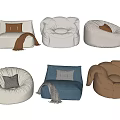 Modern Bean Bag Chairs in Various Colors for Comfortable Living Room Seating