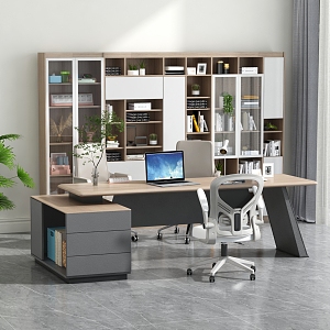 Modern Office Desk and Chair Office 3d model